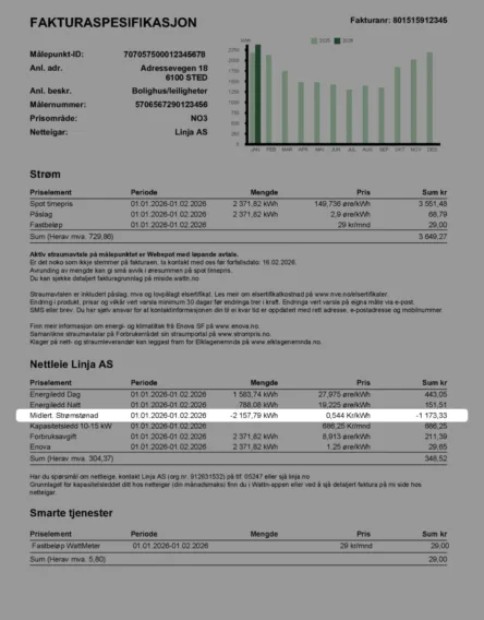 Wattn Faktura Stromstotte