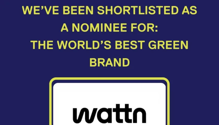 WATTN COMMUNITY ENERGY THE WORLDS BEST GREEN BRAND NOMINEE SHORTLIST